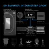 AI Grow Zelt-System 60x60x180, 1-Pflanzen-Kit, WiFi-integriertes Grow Zelt Kit, intelligente Klimasteuerung zur Automatisierung von Belüftung und Umluft, Zeitplanung für Vollspektrum LED Grow Light mit Samsung LM301H Dioden, 2000D-Mylar-Zelt