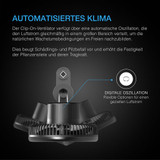 Grow Zelt-System 60x60x180, 1-Pflanzen-Kit, WiFi-integriertes Grow Zelt Kit, intelligente Klimasteuerung zur Automatisierung von Belüftung und Umluft, Zeitplanung für Vollspektrum LED Grow Light mit Samsung LM301H Dioden, 2000D-Mylar-Zelt