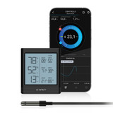 CLOUDCOM B1, Temperatur-, Luftfeuchtigkeits- und VPD-Smart-Hygrometer mit LCD-Display & Bluetooth App Monitor, Klimamessgerät Thermometer mit Fühler für Keller, Gitarrenzimmer, Grow Zelte, Gewächshäuser CLOUDCOM B1, Temperatur-, Luftfeuchtigkeits- und VPD-Smart-Hygrometer mit LCD-Display & Bluetooth App Monitor, Klimamessgerät Thermometer mit Fühler für Keller, Gitarrenzimmer, Grow Zelte, Gewächshäuser