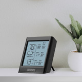 CLOUDCOM B1, Temperatur-, Luftfeuchtigkeits- und VPD-Smart-Hygrometer mit LCD-Display & Bluetooth App Monitor, Klimamessgerät Thermometer mit Fühler für Keller, Gitarrenzimmer, Grow Zelte, Gewächshäuser