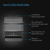 Stecklings-Gewächshaus mit Höhenverlängerung, 3 mm klare Kuppel, 5×8 Tablett