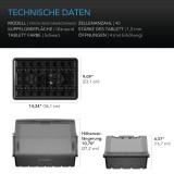 Stecklings-Gewächshaus mit Höhenverlängerung, 3 mm klare Kuppel, 5×8 Tablett
