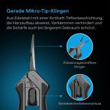 Edelstahl-Gartenschere, ergonomisch, leicht, 16,7 cm gebogene Klingen, 2er-Pack