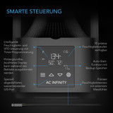 Luftbefeuchter für Pflanzen 4,5 l mit VPD-Feuchtigkeitsregelung, 10-stufigem Präzisionsverdampfer, ausziehbarem Schlauch und auslaufsicherer Dichtung für Grow-Zelte