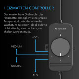 Stecklings-Gewächshaus mit Höhenverlängerung, mit Samsung LM301H EVO LED-Beleuchtung, Heizmatte 5x8-Tablett