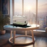 Stecklings-Gewächshaus mit Höhenverlängerung, mit Samsung LM301H EVO LED-Beleuchtung, Heizmatte 5x8-Tablett