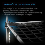 Schwerlast-Grow-Zelt-Montagestangen 60x60 cm, High Airflow CFM Kit Verhindert Einziehen der Wände, Trellis- und Zusatzbeleuchtungs-Montage für alle 60x60 cm Indoor-Grow-Zelte