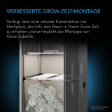 Schwerlast-Grow-Zelt-Montagestangen 60x120 cm, High Airflow CFM Kit Verhindert Einziehen der Wände, Trellis- und Zusatzbeleuchtungs-Montage für alle 60x120 cm Indoor-Grow-Zelte