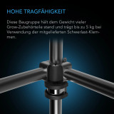 Schwerlast-Grow-Zelt-Montagestangen 150x150 cm, High Airflow CFM Kit Verhindert Einziehen der Wände, Trellis- und Zusatzbeleuchtungs-Montage für alle 150x150 cm Indoor-Grow-Zelte