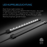 Stecklings-Gewächshaus mit Höhenverlängerung, mit Samsung LM301H EVO LED-Beleuchtung, 6x12-Tablett