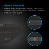 Geruchsicherer Belt Bag, geruchsdichte Stash Tasche aus 900D Nylon mit Aktivkohlefilter-Futter, Travel Pouch, Smell Proof Odorless Stash Bag, Schwarz