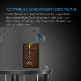 Selbstbewässerungs-Basis für Stofftöpfe, 4er-Pack Automatisches Bewässerungssystem, extra große, erhöhte Pflanzenschalen für den Einsatz in Indoor-Grow-Tents, Gewächshäusern und Außengärten