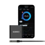CLOUDCOM A1, Mini Smart Thermo-Hygrometer with Data App, 12 ft. Sensor Probe CLOUDCOM A1, Mini Smart Thermo-Hygrometer with Data App, 12 ft. Sensor Probe