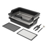 Large Trim Tray System-rGroßes Trim-Tablett-System, 3-Tablett- & 2-Sieb-Set, austauschbares und ergonomisches Design Large Trim Tray System-rGroßes Trim-Tablett-System, 3-Tablett- & 2-Sieb-Set, austauschbares und ergonomisches Design