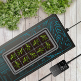 SUNCORE H5, Heizmatte für Keimlinge 50,8 cm x 52,7 cm mit Digitalanzeige-Controller für exakte Wärmeregelung, wasserdichte Heizmatte für Indoor Gardening, Hydrokultur, Keimung, Klonen