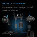 UIS Beleuchtungsadapter Typ-D, für LED-Grow-Lampen mit Dimmer-Steuerkabel-Treibern