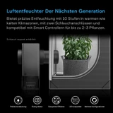 AC Infinity HYDRONE 5, Pflanzenentfeuchter mit 10-stufiger Regelung, funktioniert in allen Umgebungen, hochpräziser PWM-Motor, geräuscharmer Betrieb, vielseitige Dual-Kanalanschlüsse, für bis zu 100 x 100 cm m große Zuchtzelte