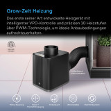 THERMOFORGE T7, 1000W-Heizgerät fürs Growzelt mit KI-gestützter VPD- und Temperatursteuerung