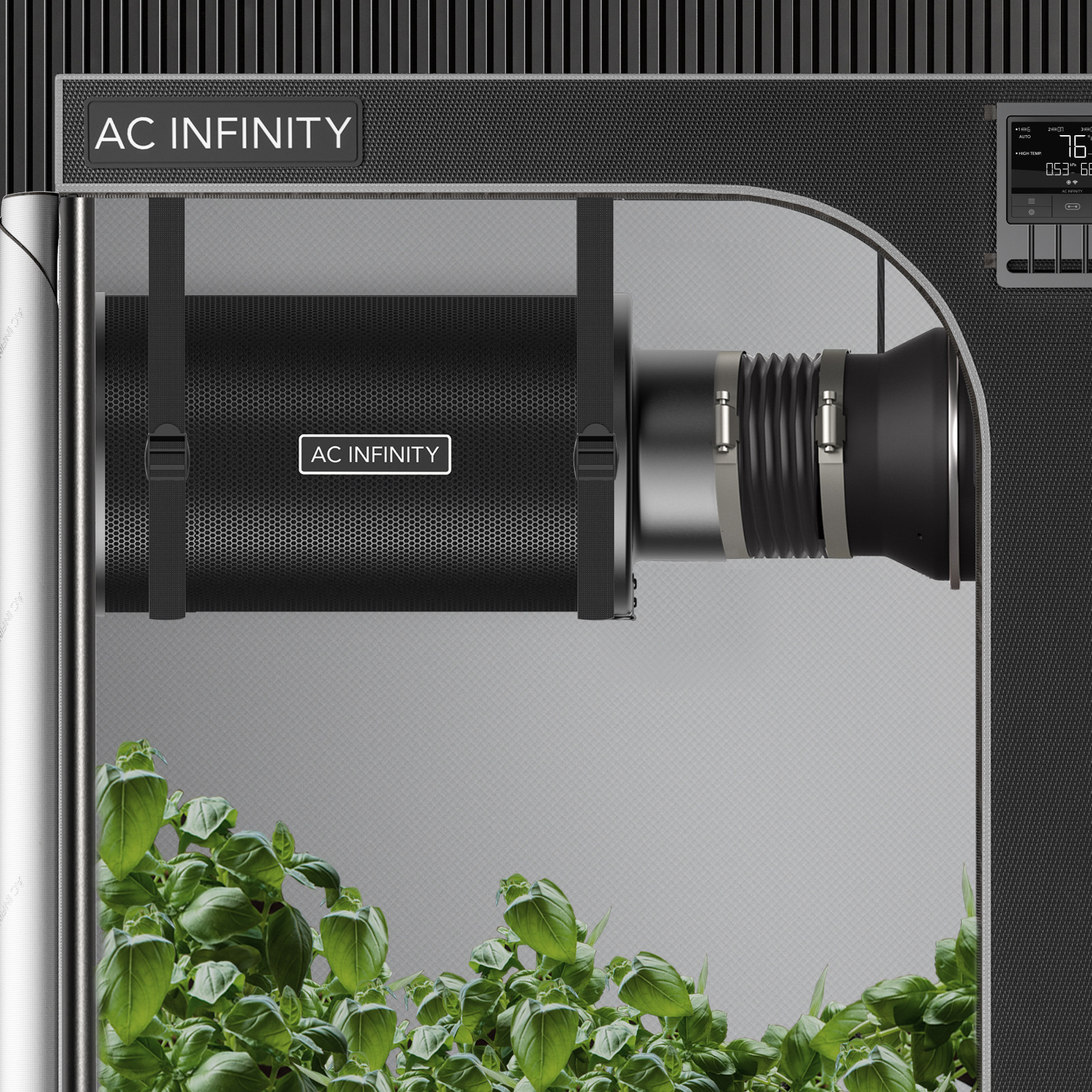 Nachfllbares Aktivkohlefilter-Set, 150 mm, mit Aktivkohle-Nachfllpackung  | AC Infinity