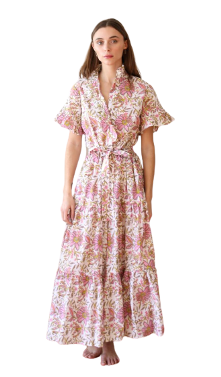 Mille Victoria Dress, Pink Lily - Monkee's of Mount Pleasant