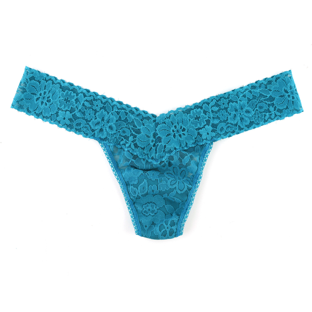 Hanky Panky Women's Daily Lace Low Rise Thong - One Size - Tidal