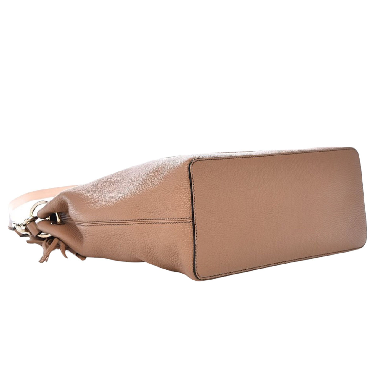 Gucci Soho Beige Leather Tassel Women's Shoulder Bag 536194 A7M0G 2754