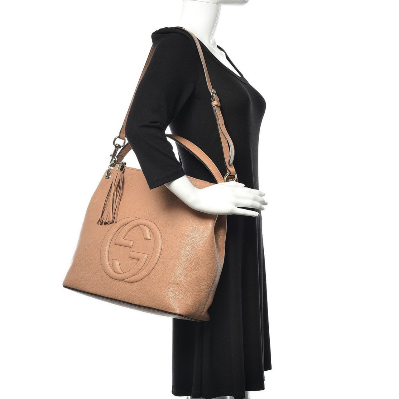 Gucci // Beige Leather Soho Shoulder Bag – VSP Consignment