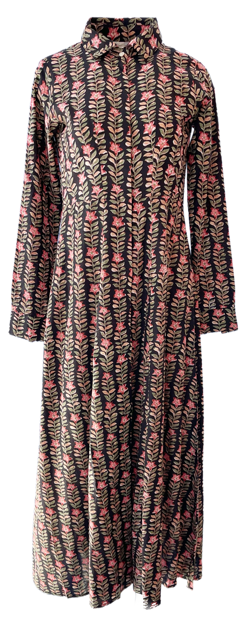 Livro Shirtdress, Midnight Floral Stripe - Monkee's of Mount Pleasant