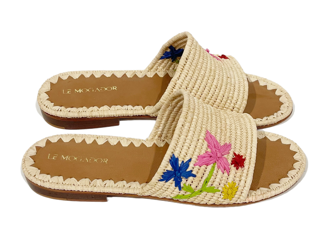 Le Mogador Appolonea Sandals, Nude Embroidery - Monkee's of Mount Pleasant