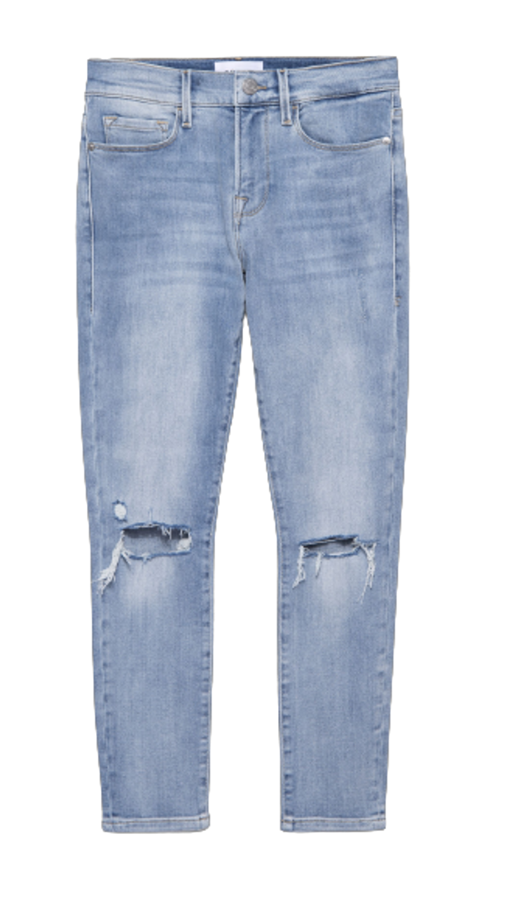 Frame Le Skinny De Jeanne Crop, Kincord Rips - Monkee's of Mount Pleasant