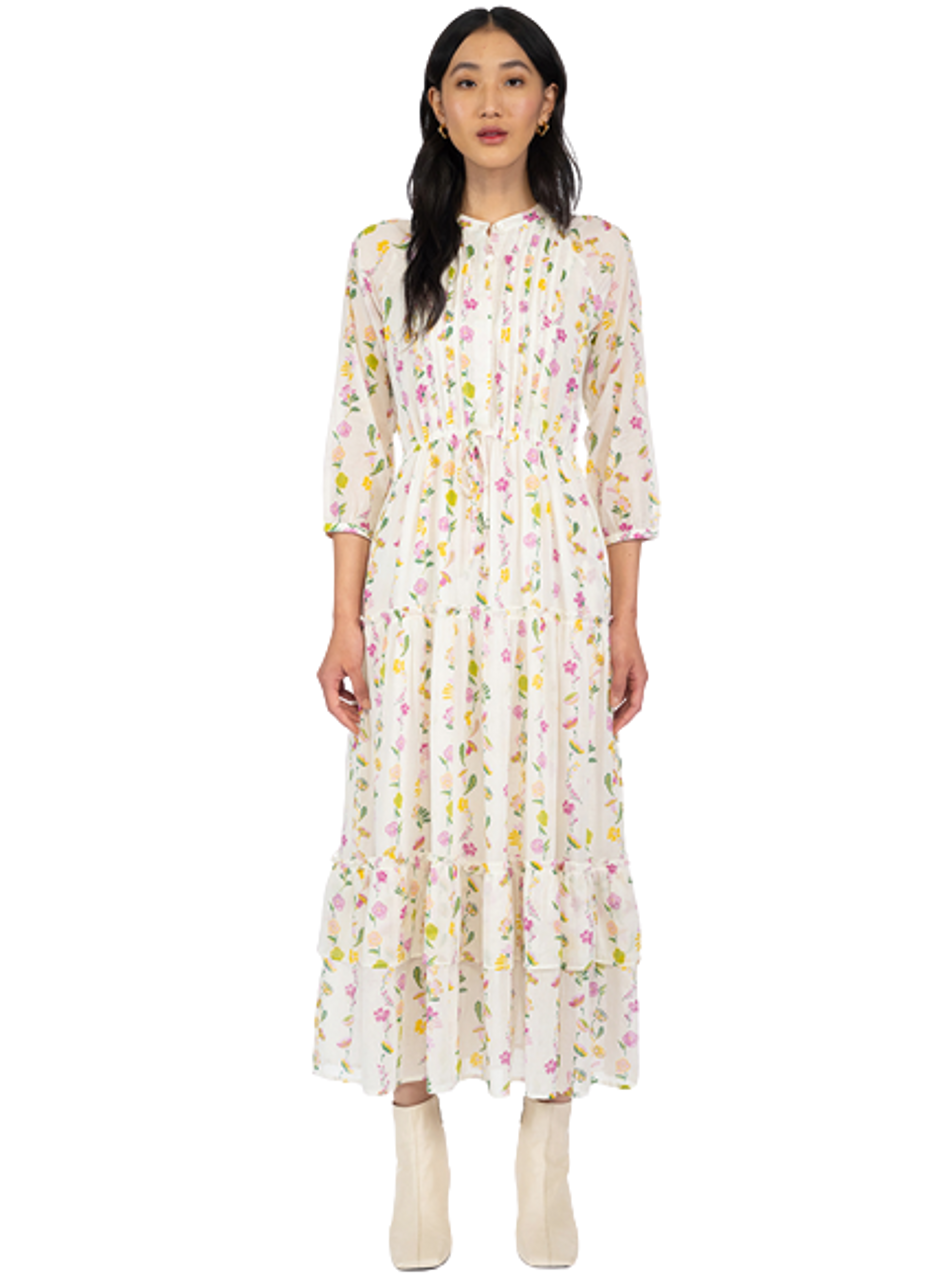 Banjanan Bazaar Dress, Floral Magnolia - Monkee's of Mount Pleasant