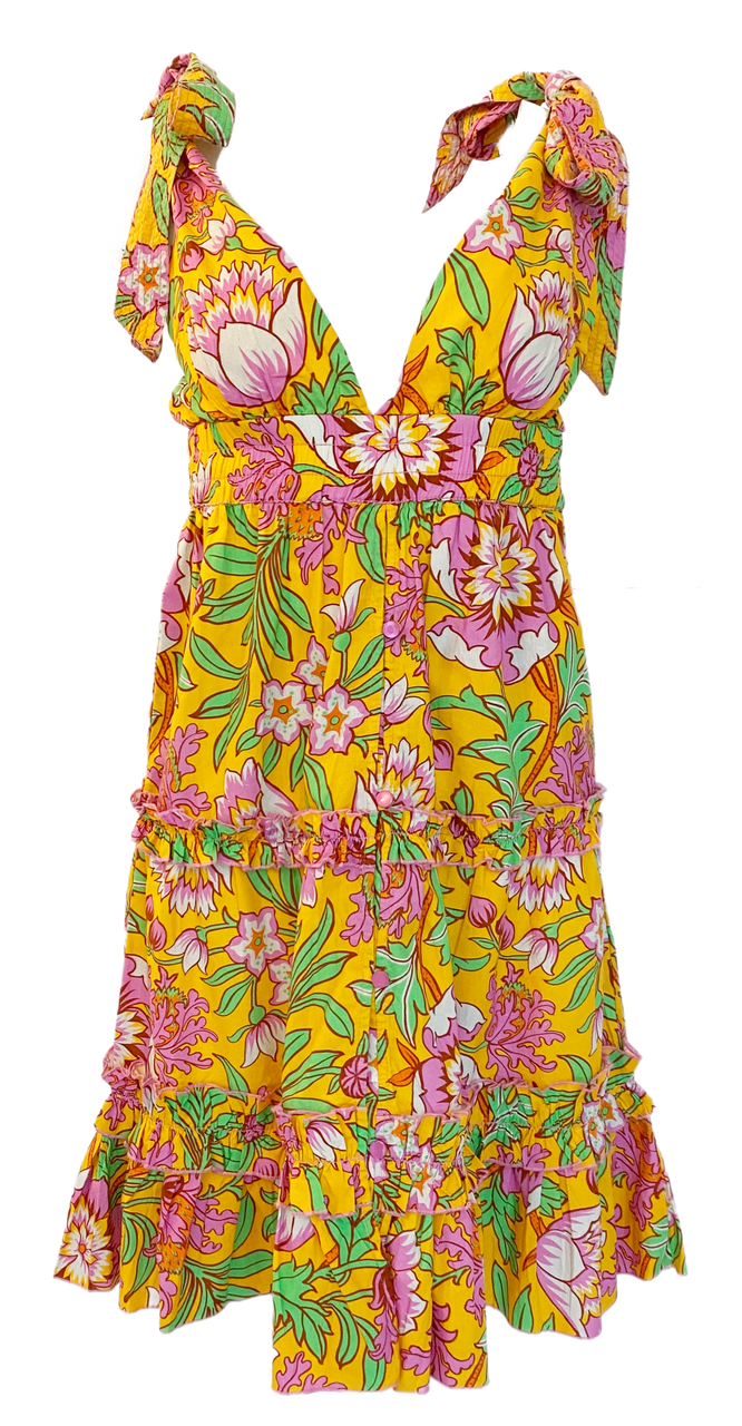 Love the Label Madelyn Dress, Betty Yellow - Monkee's of Mount Pleasant