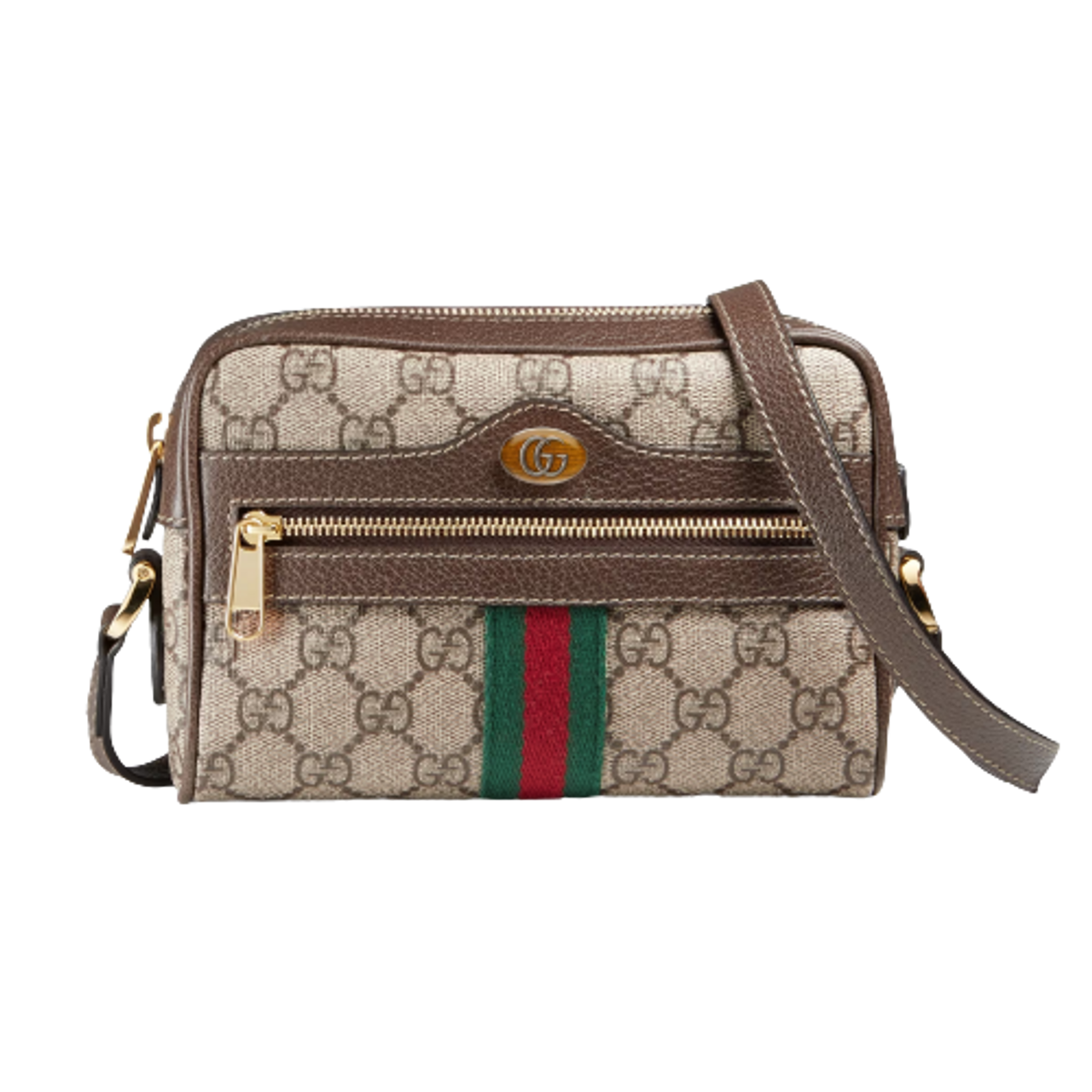 Buy the AUTHENTICATED Vintage Gucci Accessory Collection Italy Leather Trim  Crossbody Bag