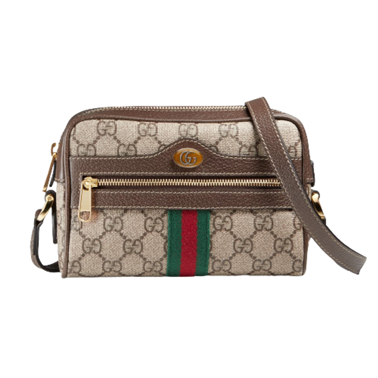 Buy the AUTHENTICATED Vintage Gucci Accessory Collection Italy Leather Trim  Crossbody Bag