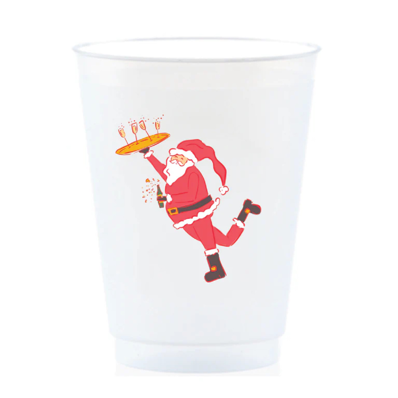 Naughty Christmas Frosted Cups 8ct