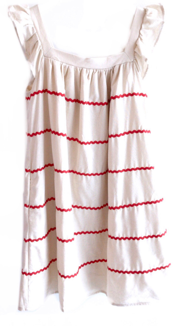 English Factory Rick Rack Ruffle Dress Monkee S Of Mount Pleasant