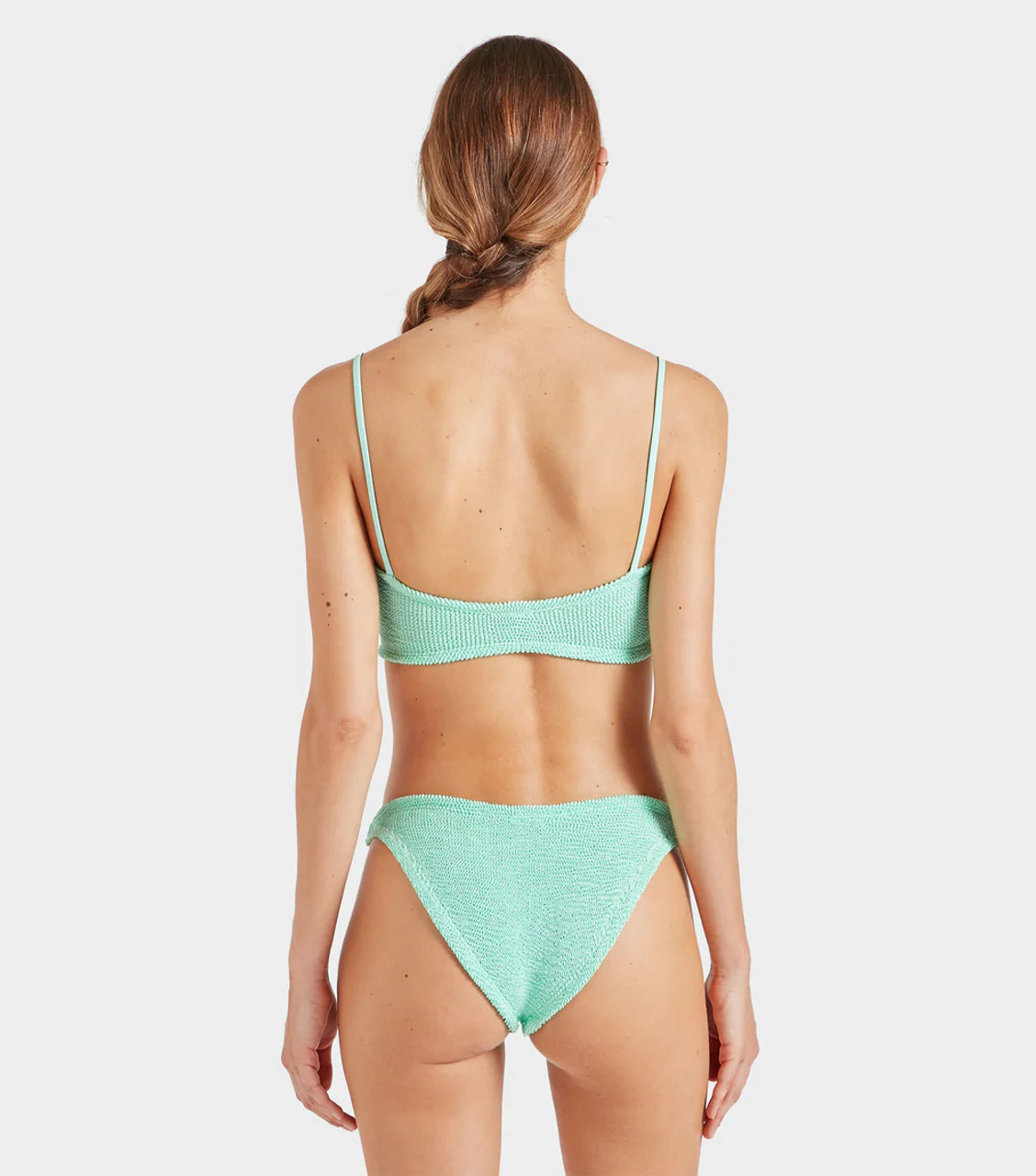 水着・ビーチグッズその他 Hunza G 'Misty' bikini Hunza G Misty Bikini, Metallic Mint - Monkee's of Mount Pleasant