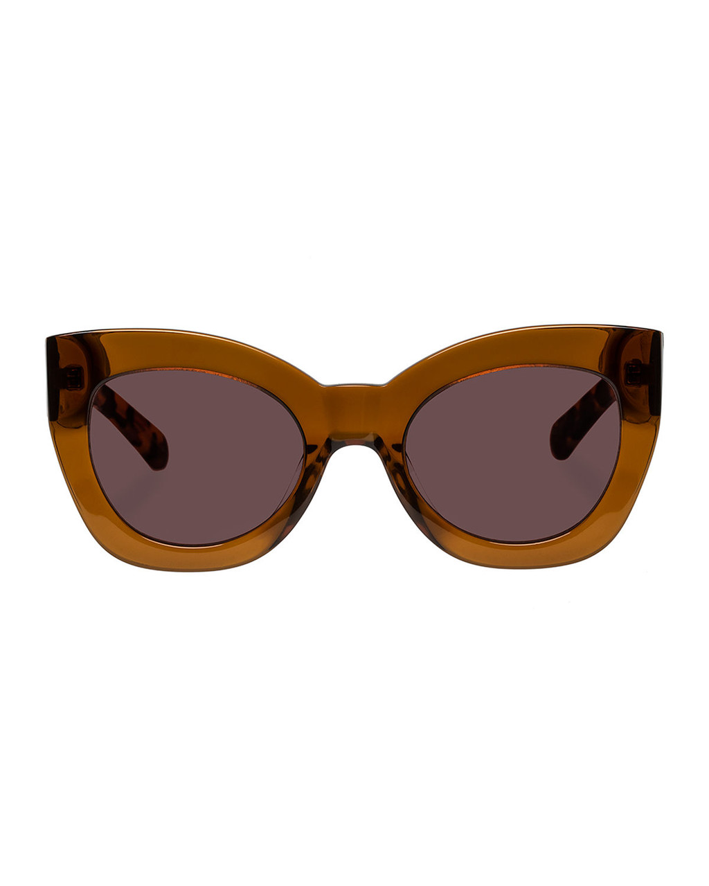 Karen Walker Eyewear - Karen Walker One Splash (half tortoise shell)  Sunglasses on Designer Wardrobe