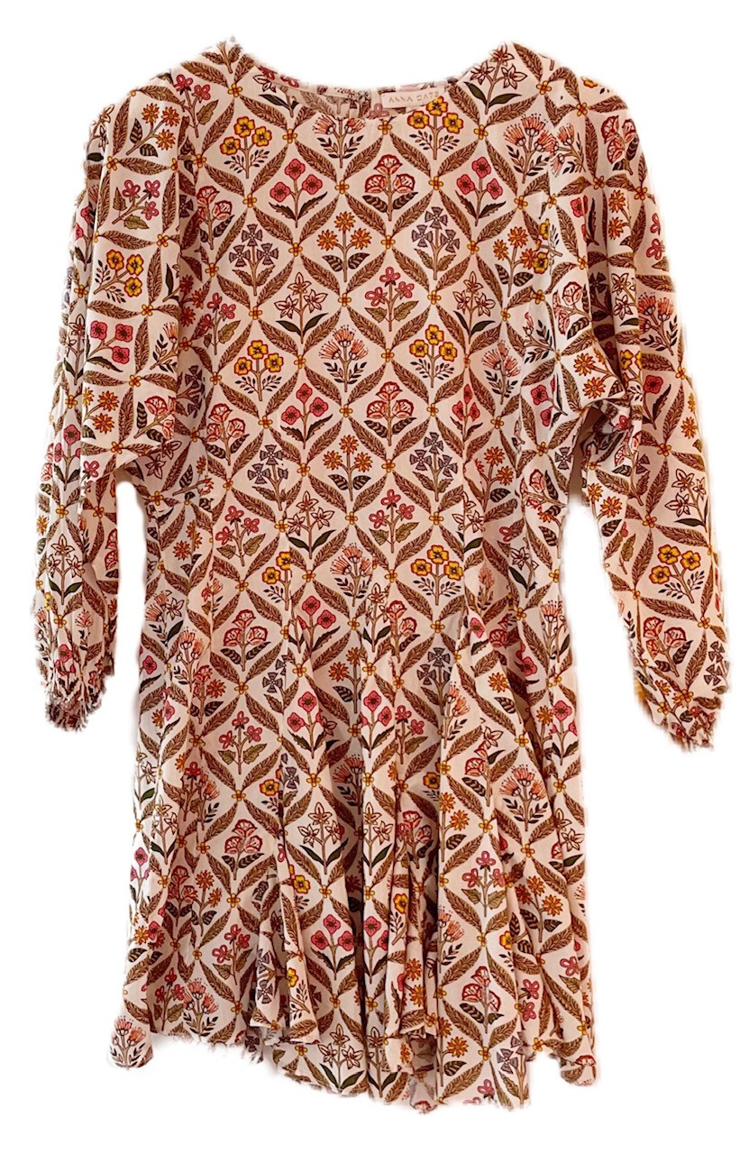 Anna Cate Blair Dress, Brown Floral - Monkee's of Mount Pleasant