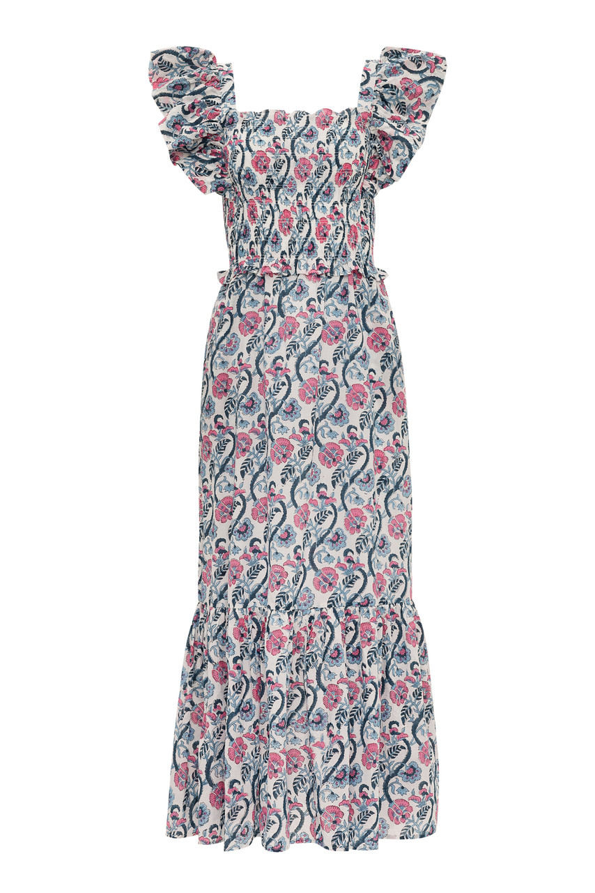 Anna Cate Gisele Dress, Pink Blue - Monkee's of Mount Pleasant