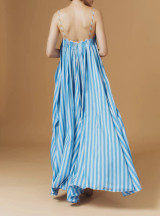 Thierry Colson Zenobia Long Dress, Sapphire Brandy 