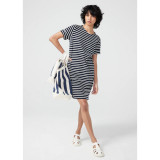 Kule The All Over Striped Tote, Canvas Navy