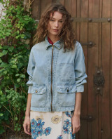 The Great The Zip Front Chore Jacket, Dakota Wash