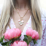 TS Asha Sankaty Scallop Charm, Pink Coral