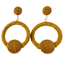 Grace Holiday Raffia Hoopla Earrings Grace Holiday Raffia Hoopla Earrings