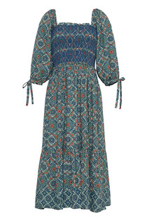 Cara Cara Jazzy Dress, Moroccan Tile Teal 