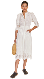 Hunter Bell Benedict Dress, White Lace Hunter Bell Benedict Dress, White Lace