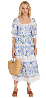 Hunter Bell Evelyn Dress, Floral Medallion Hunter Bell Evelyn Dress, Floral Medallion