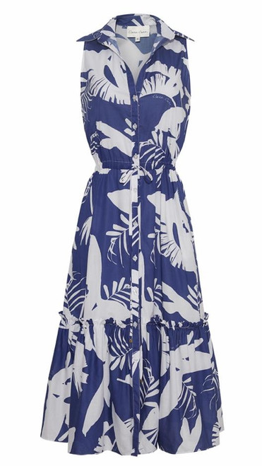 Cara Cara Jaclyn Dress, Tropical Jungle Navy