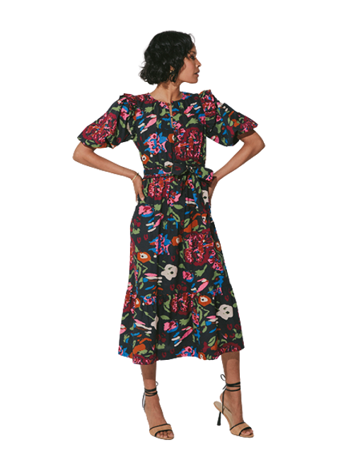 Cleobella Brianna Midi Dress, Garden Floral Print